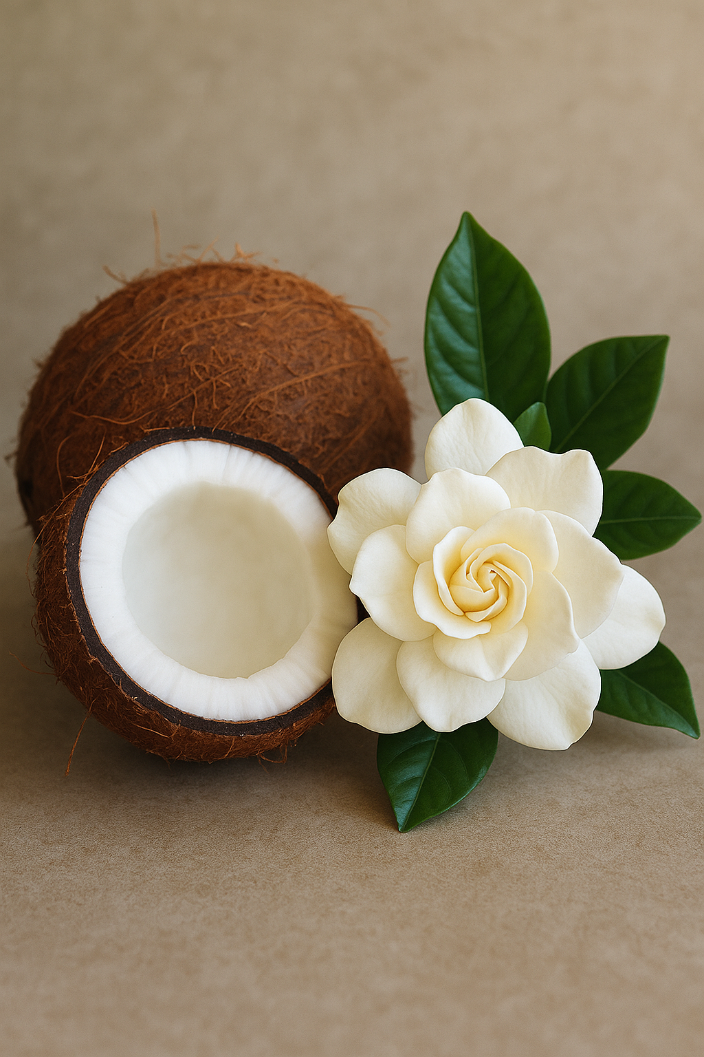 Coconut Gardenia- Concrete Candle