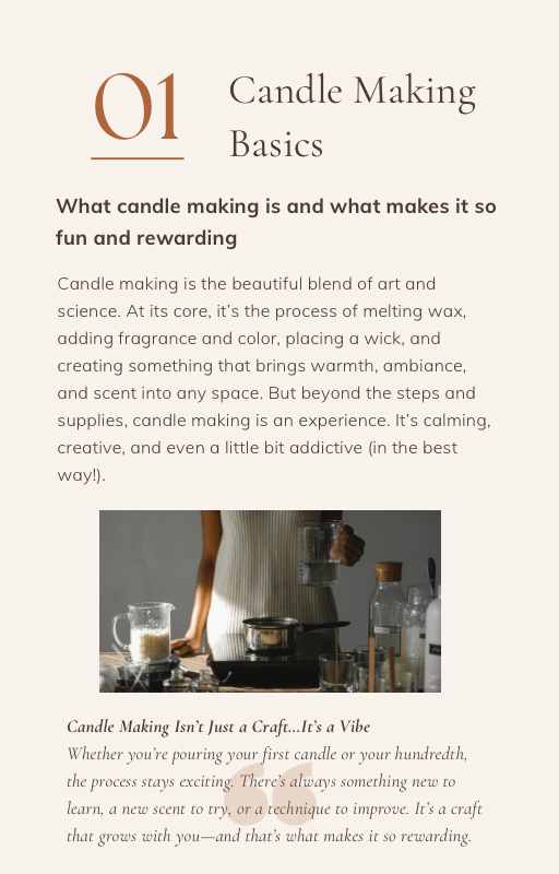 Candle Making Master Class