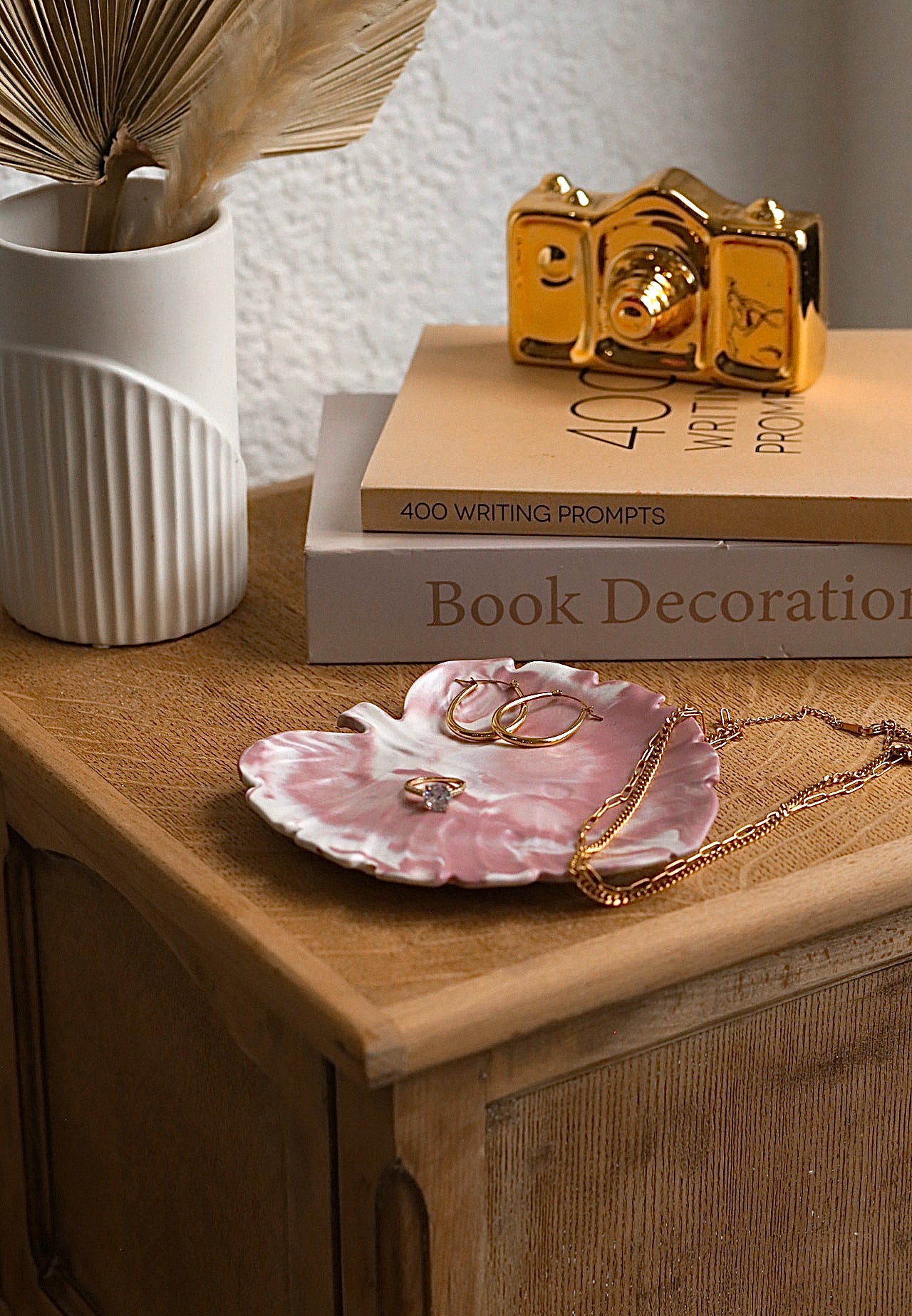 Monstera Stone Trinket Tray
