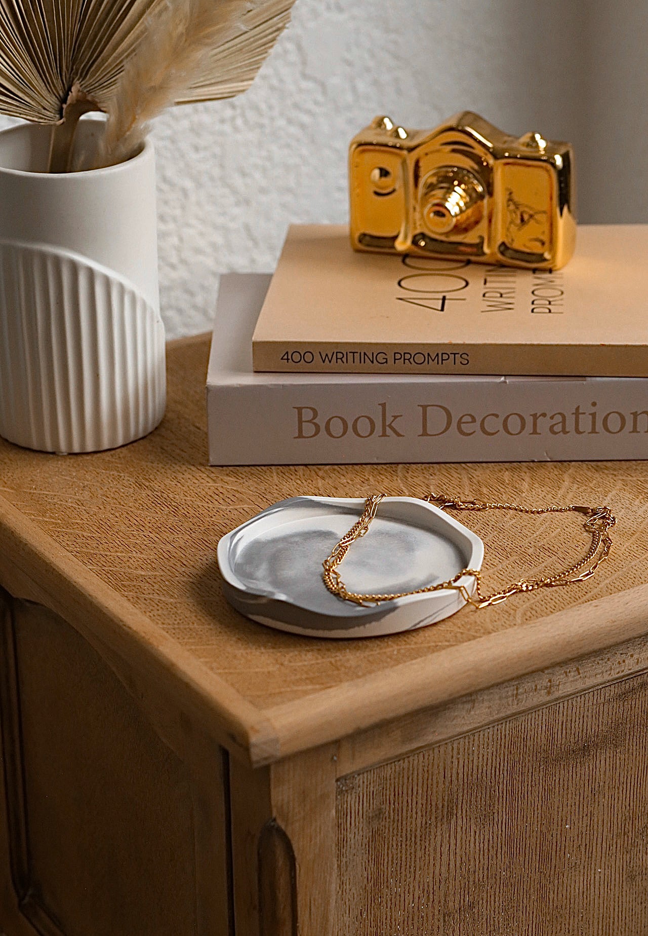 Round Stone Trinket Dish