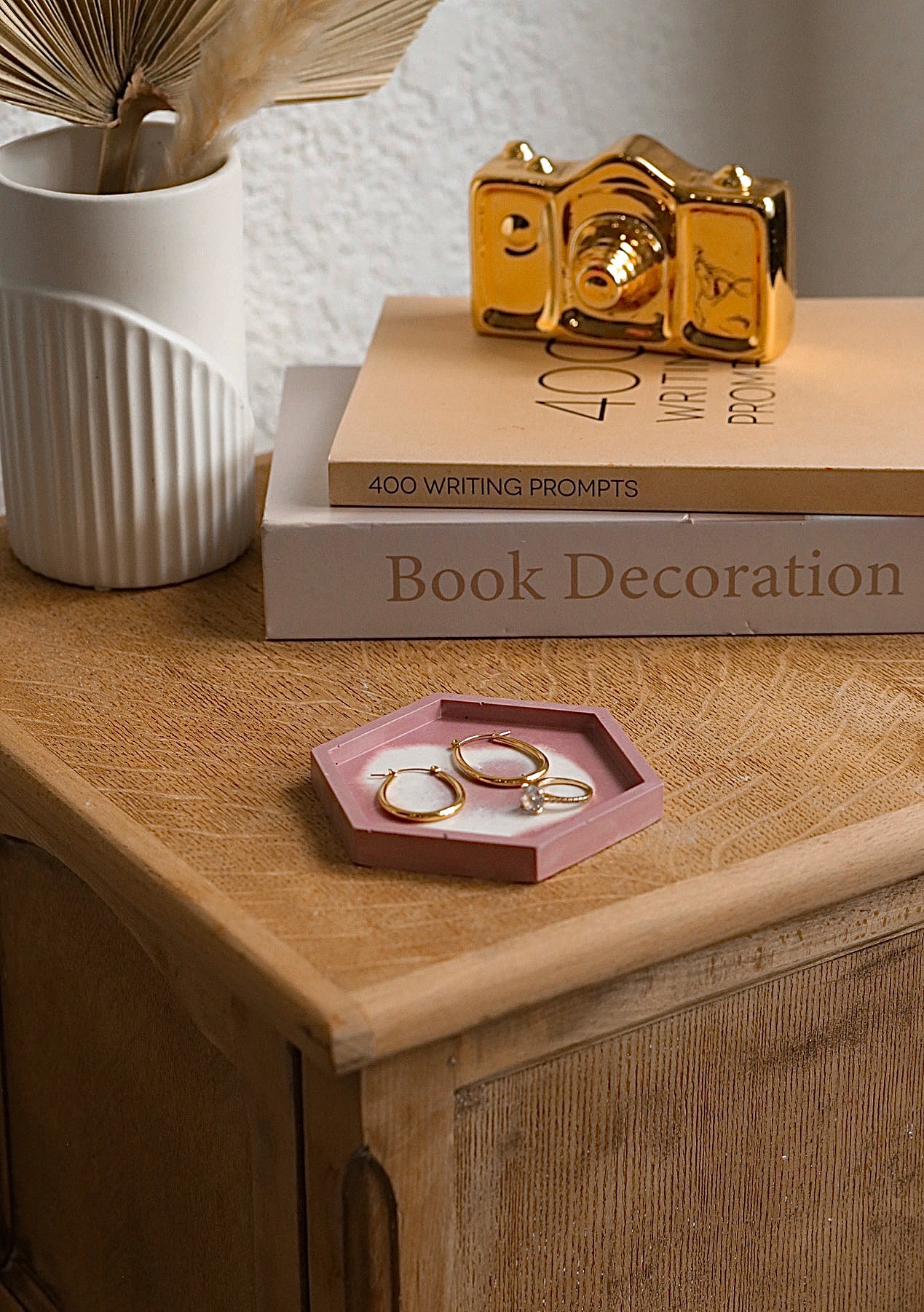 Hexagon Stone Trinket Tray