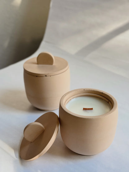 Playful - Concrete Candle Jar