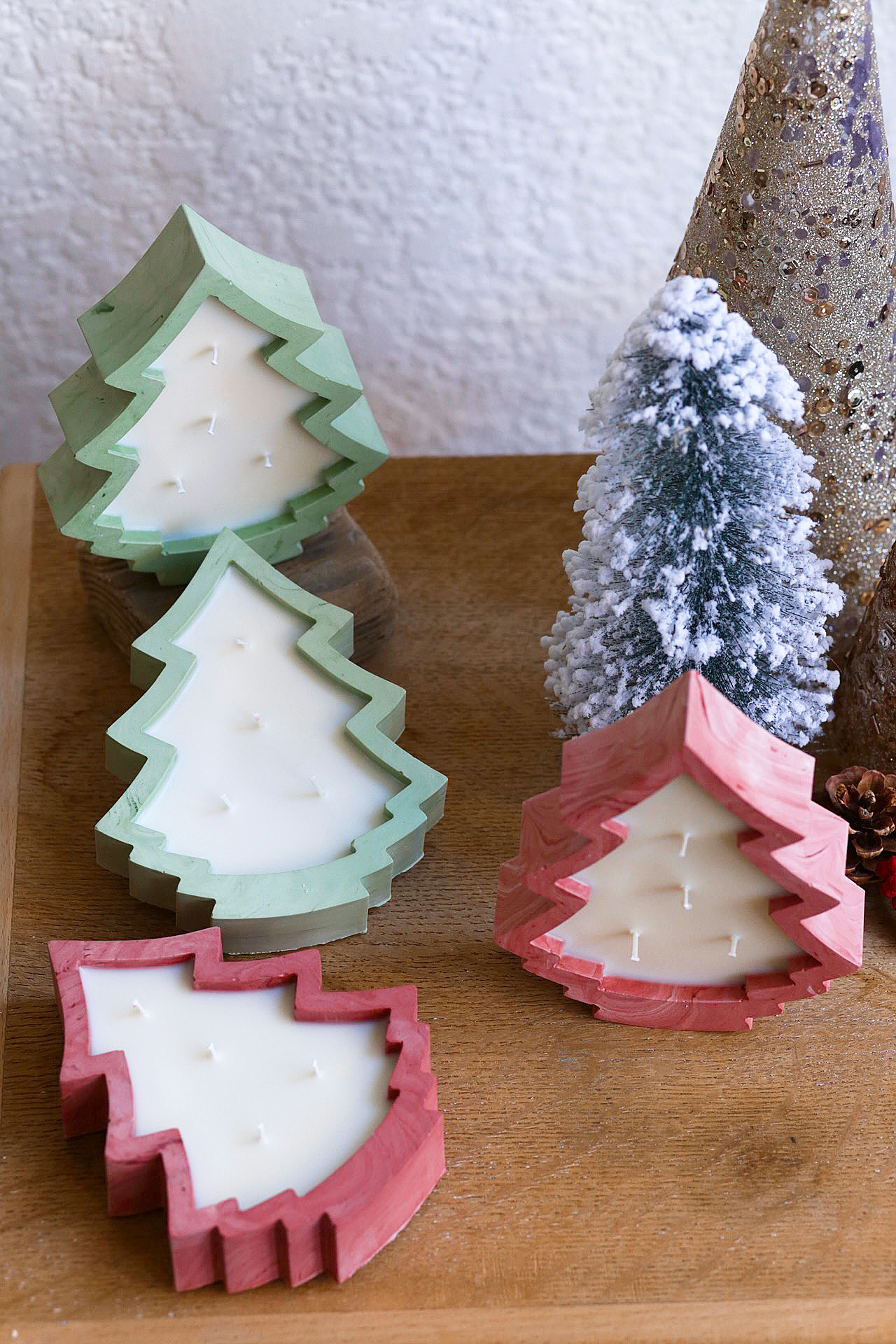 Stone Xmas Tree Candle