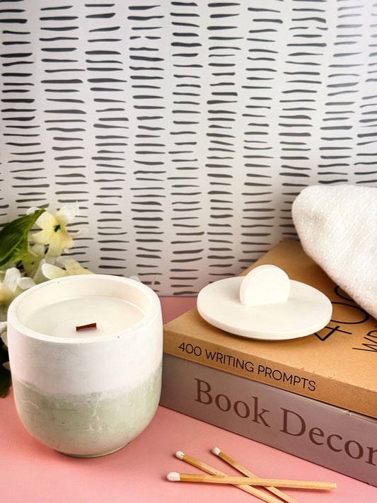 Honey Dew Cumber- Concrete Candle