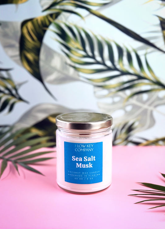 Sea Salt Musk Luxe Candle