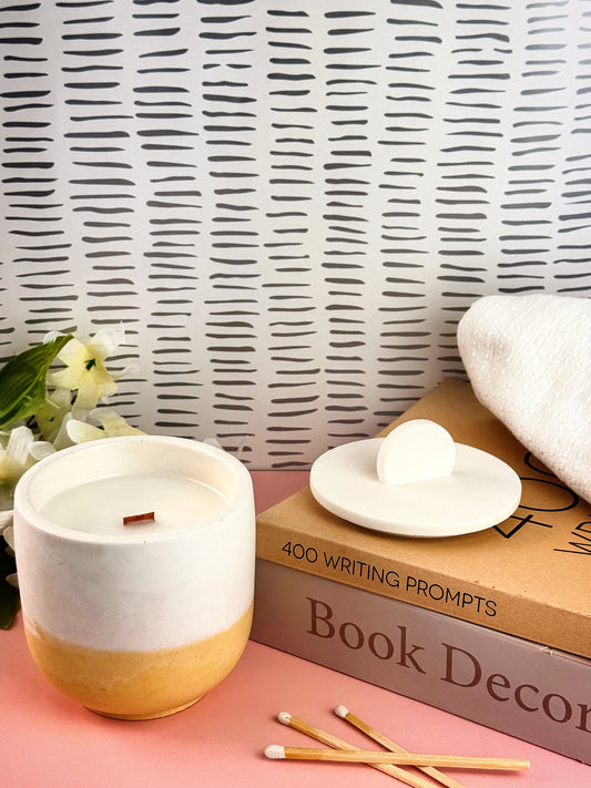 Coconut Gardenia- Concrete Candle