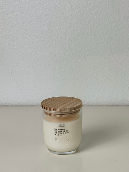 Burning Calories? Nope, Just Wax… - Coconut Wax Candle.