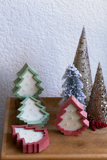 Stone Xmas Tree Candle