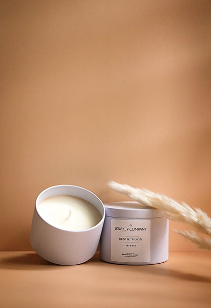 Rustic Wood - Teakwood Luxe Candle