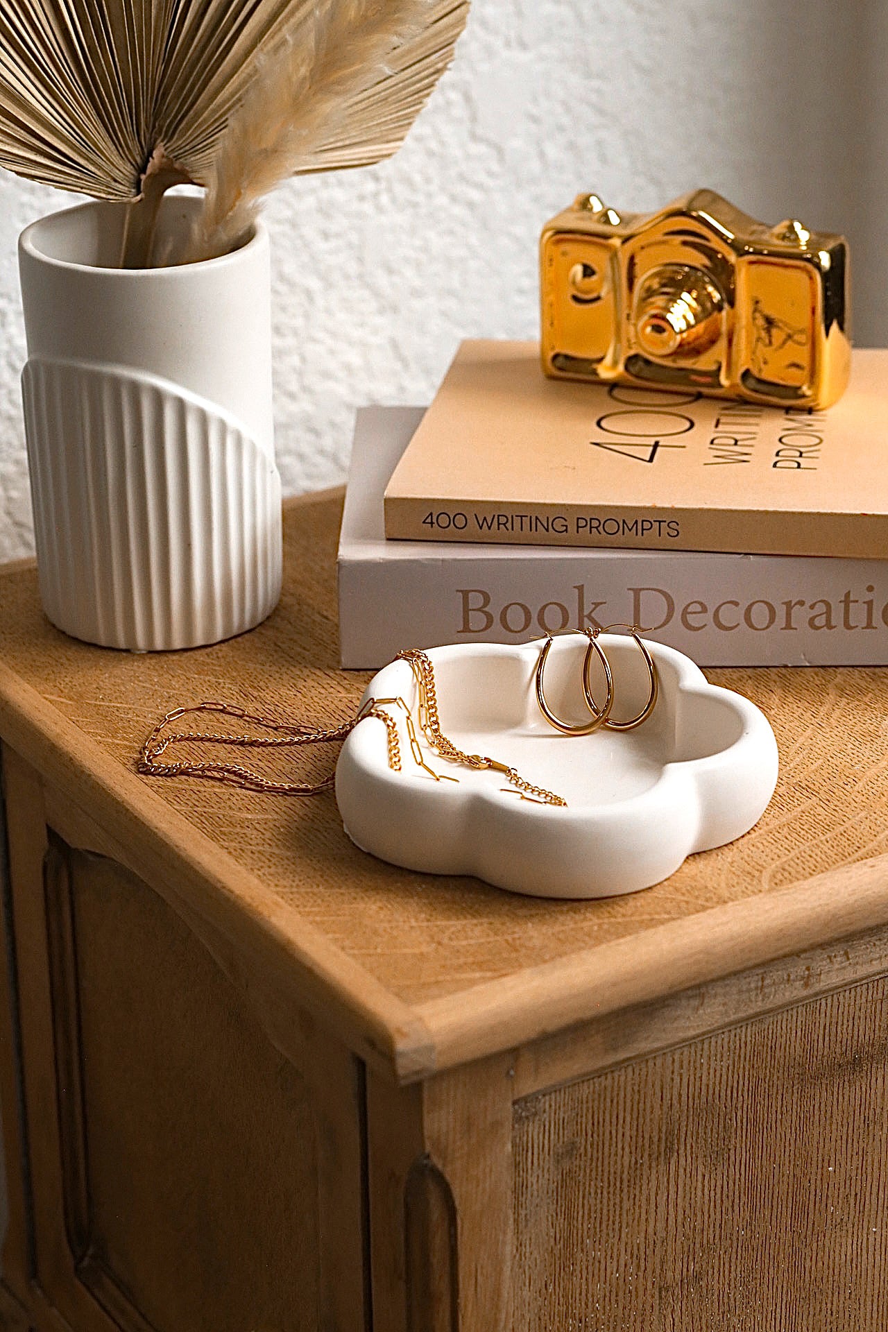 Daisy Flower Stone Trinket Tray