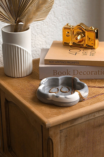 Daisy Flower Stone Trinket Tray