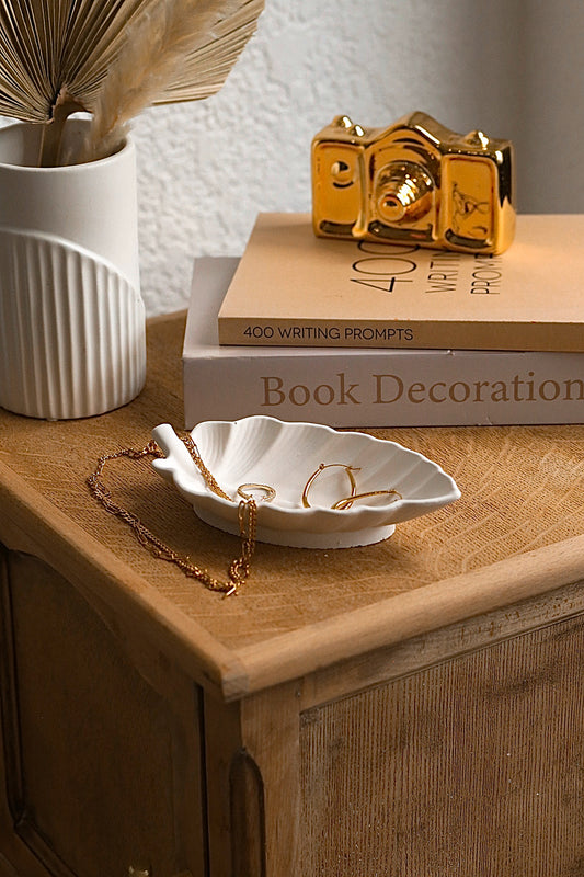 Medium Leaf Stone Trinket Tray