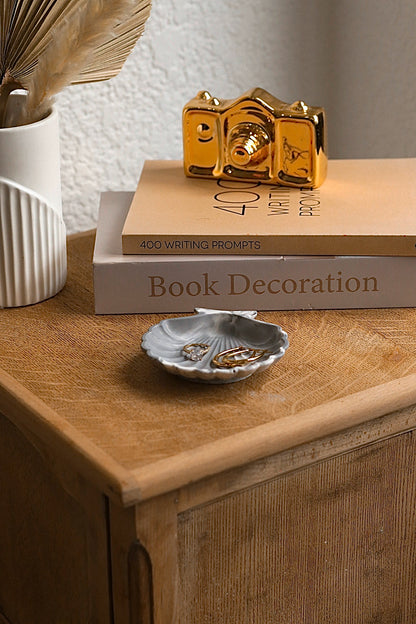 Small Stone Sea Shell Trinket Tray
