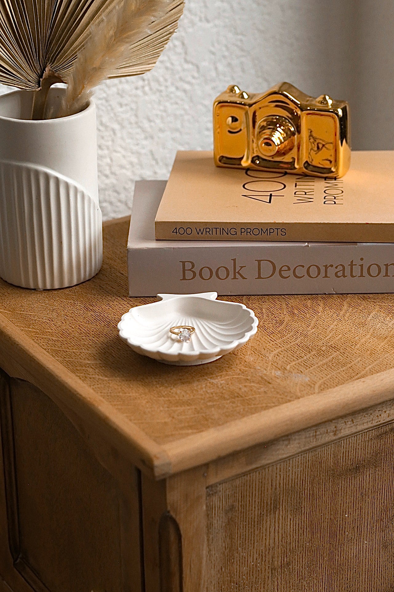 Small Stone Sea Shell Trinket Tray