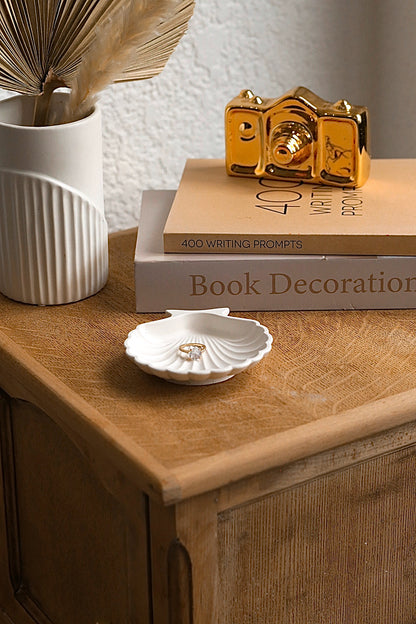 Small Stone Sea Shell Trinket Tray