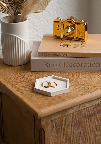 Hexagon Stone Trinket Tray