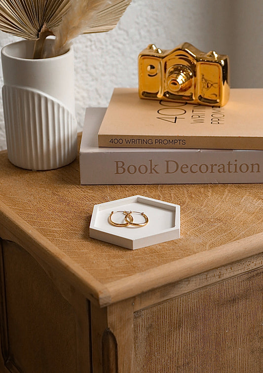 Hexagon Stone Trinket Tray