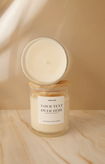 10 oz Clear Glass Candle - Private Label Candle - Wholesale Candles