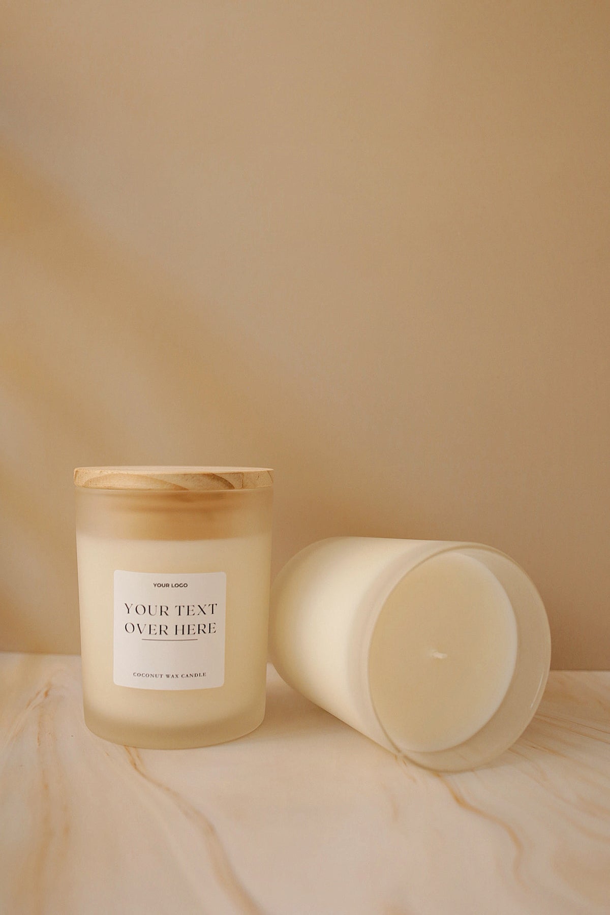 7 oz Frosted Glass Candle - Private Label Candle - Wholesale Candles