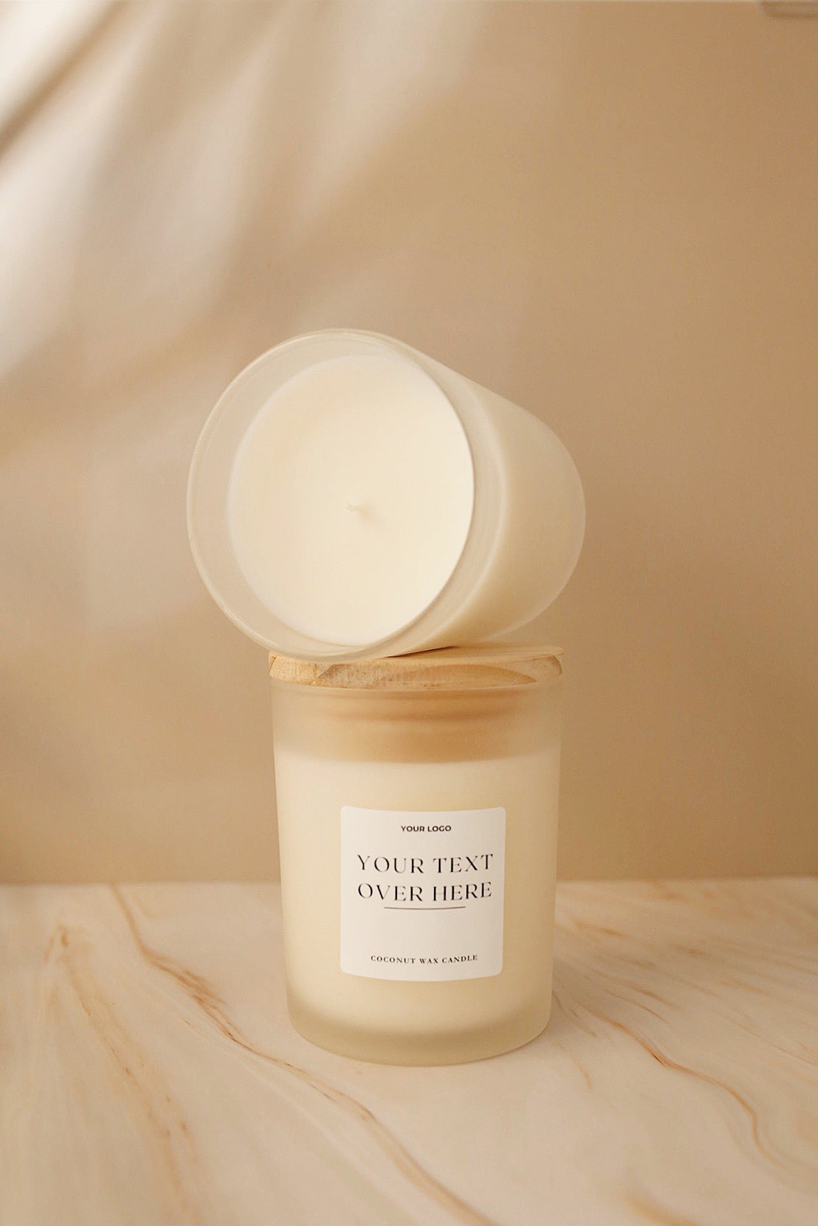 7 oz Frosted Glass Candle - Private Label Candle - Wholesale Candles