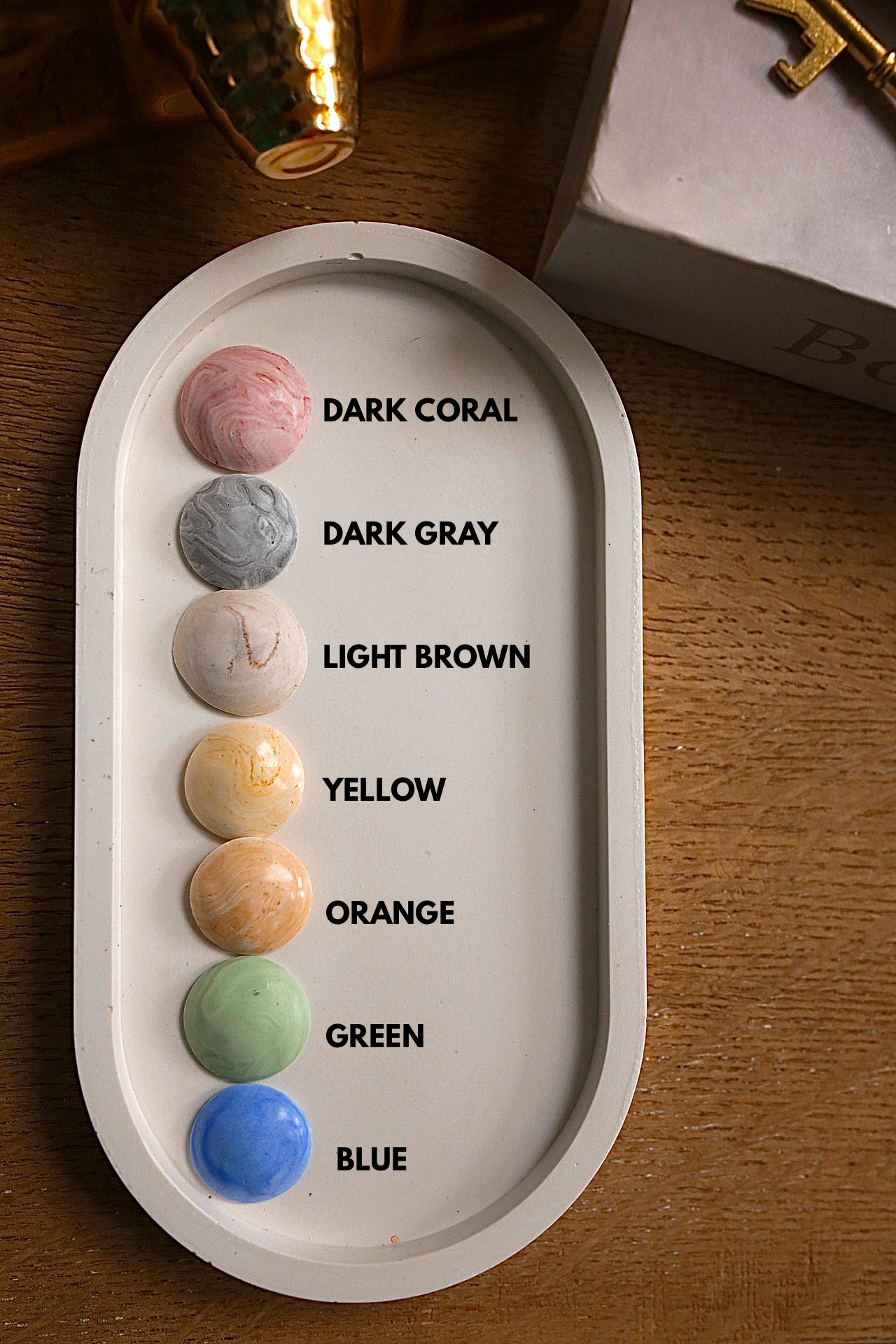 Hexagon Stone Trinket Tray